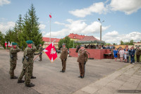 POŚWIĘCENIE CHORĄGWI WOJSKA POLSKIEGO ORAZ OBJĘCIE OBOWIĄZKÓW NOWEGO DOWÓDCY 16 PUŁKU SAPERÓW