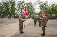 POŚWIĘCENIE CHORĄGWI WOJSKA POLSKIEGO ORAZ OBJĘCIE OBOWIĄZKÓW NOWEGO DOWÓDCY 16 PUŁKU SAPERÓW