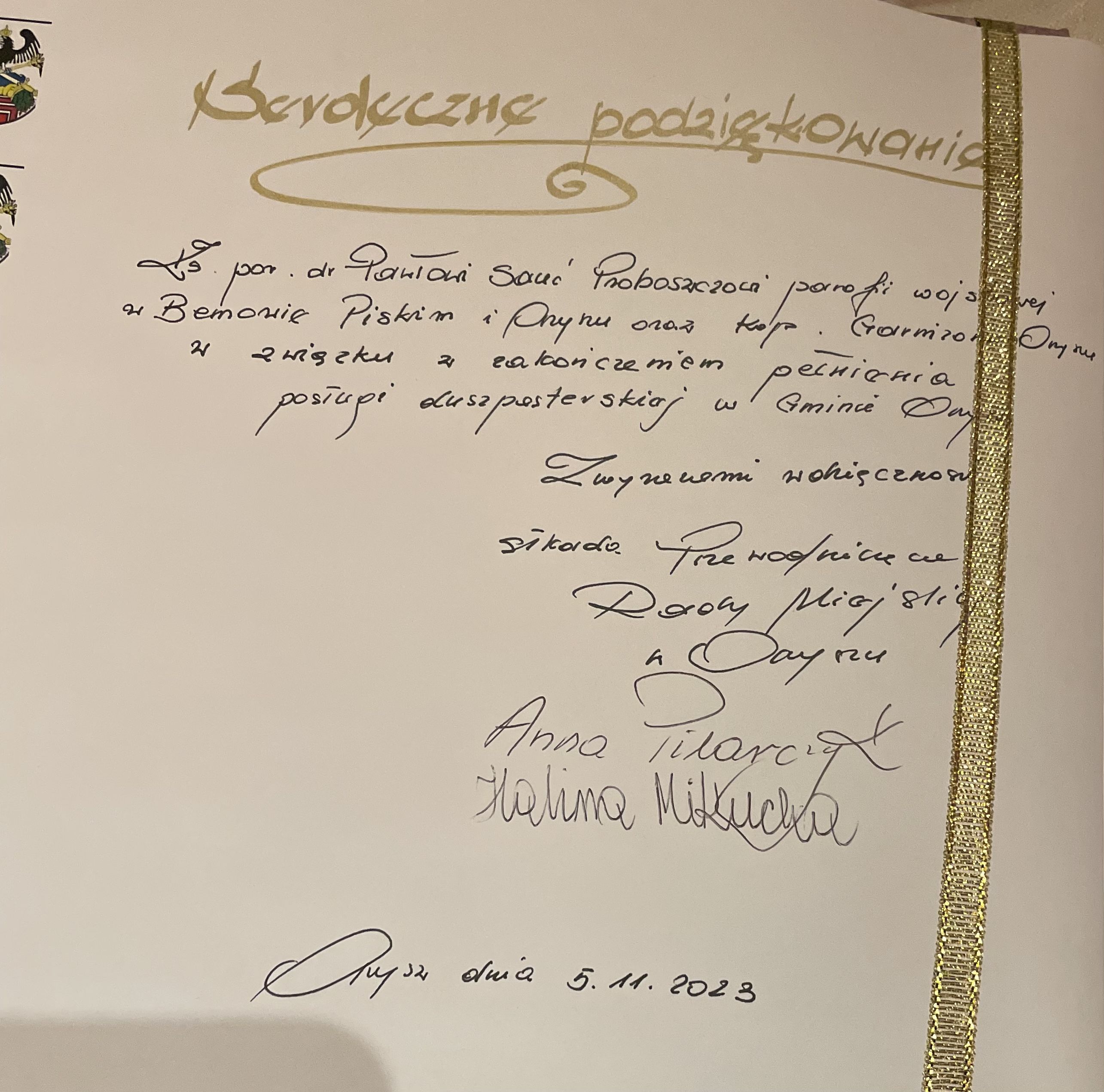 Pożegnanie kapelana Garnizonu Orzysz